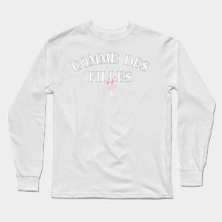 Coquette French Slogan Long Sleeve T-Shirt